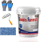 Louis Forest Epoxy Floor Paint, High-Gloss Marble Effect Coating, Epoxy Colored Sand Floor Paint, Wear-Resistant and Non-Slip for Indoor Outdoor (0.5KG-Sapphire blue)
