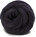 3.53oz Wool Roving Yarn, Wool Felting Supplies, Pure Wools, Chunky Yarn, Spinning Wool Roving for Needle Felting Wet Felting DIY Hand Spinning (Dark Brown)
