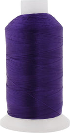 Mandala Crafts Purple Heavy Duty Polyester Thread - 1500 Yds Tex 90 for Sewing, Drapery, Jeans, Leather, Hair, Outdoor, Marine, Upholstery