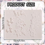 1 Pcs 3D Embossed Flower Fondant Mold, Exquisite Butterfly Lily Chocolate Silicone Molds, for Birthday Cake Decoration, Wedding Dessert Table, Candy, Keychain, Resin Crafts