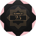 SLOWPLAY Nash Clay Poker Chips, 14 Grams Heavyweight Clay Composite, 40mm Large Chips in Bulk, Pack of 50 with Denomination of 25