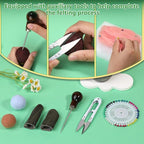 IMZAY Needle Felting Tools, Wool Felting Supplies, Needle Felting Kit with 60 Pcs Needles, Foam Mat, Wooden Handle, Scissors, Perfect for DIY Felting Wool Projects