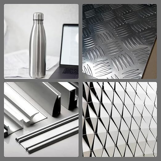 2 Pack 6061 T651 Aluminum Sheet Metal 12" x 16" x 1/8" (0.125") Rectangle Metal Plate Covered with Protective Film, 3mm Flat Aluminum Plate for Crafting and Industry