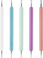 5 Pcs Pattern Tracing Stylus, Ball Embossing Stylus for Transfer Paper, Tracing Tools for Drawing, Embossing Tools for Paper, Art Dotting Tools for Nail Art, Ball Tip Clay Tools Sculpting Stylus