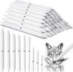 Fulmoon 288 Pcs Blending Stump and Tortillion Set Paper Art Blenders Blend Stumps for Drawing Shading Drawing Supplies Pencil Sketch Paint Tools for Student (Assorted,Mixed Sizes)