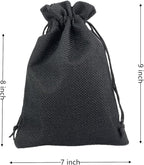 Palmhomee Pack of 25 Burlap Gift Bags with Drawstring Linen Jewelry Pouches Wedding Hessian Jute Bags for Birthday Jewelry and Treat Pouches Party Wedding Favors Gift Art and DIY Craft (7x9 Inch,