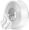 ELEGOO Silk PLA Filament 1.75mm White 1KG, 3D Printer Filament Dimensional Accuracy +/- 0.02mm, 1kg Plastic Spool(2.2lbs) 3D Printing Filament Fits for Most FDM 3D Printers