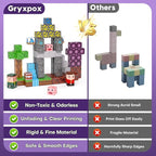 Magnetic Blocks, Magnetic Building Blocks 100pcs, Magnetic Blocks for Kids Ages 4-8, Magnetic Cubes STEM Sensory Toys for Ages 3+ Toddlers Boys & Girls–Christmas Birthday Party Kids Gifts