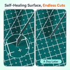 HTVRONT 5 Packs Self Healing Cutting Mat- 12" x 18” Double-Sided Cutting Mats for Crafts, A3 High-Density Sewing Mat with Grid for Fabric Quilting Modeling Hobby Scrapbooking Project