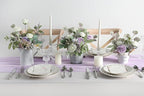 Serra Flora Artificial Greenery Spray Box Set(Pack of 38pcs) with 9 Kinds of DIY Wedding Bouquet Filler Table Centerpieces and Floral Arrangement (Lilac & Green)
