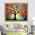 DMCVIVR Stamped Cross Stitch Kits for Adults Beginners Embroidery Kits 11CT Needlepoint Kits Cross Stitch Patterns Embroidery Patterns- Tree of Life 16x20 inch