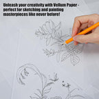 200 Sheets Vellum Paper, Translucent Printable Vellum Tracing Paper, Glassine Papers for Wedding Invitation Drawing Sketching Writing(8.3×5.7 Inches)