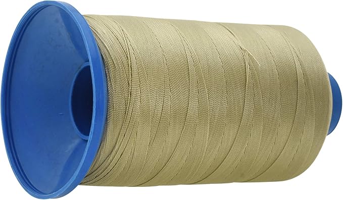 Mandala Crafts Bonded Nylon Thread Beige Heavy Duty Sewing Threads - 800 YDs Size 277 840D T270 Tex 270 Thread for Leather Jeans Weaving Outdoor Marine Upholstery Threads