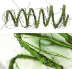 118 inch Medium Malleable Artificial Green Tree Branches Grapevine Garland Fake Cherry Blossom Tree Trunk Twigs for Wall Hanging Willow Ivy Home Room Wedding Decoraton