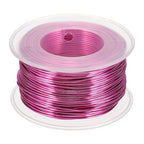 uxcell 18 Gauge / 1mm Anodized Aluminum Wire for Jewelry Craft Making, 102 Feet Bendable Flexible Wire for DIY Home Decor Gardening Sculpture, Rose Red