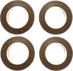 Transun Moo 4 Rolls 1/2 Inch Floral Tapes Florist Wraps for Bouquet Stem and Flowers Making Craft Projects (30 Yards, Brown)