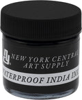 New York Central® India Ink 1oz Bottle - Make an Impact with Matte Black India Ink, Perfect for Artists, Calligraphy, Illustrations, & More