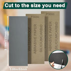 20PCS Sand Paper 3000 Grit Sandpaper Sheets, 9 x 3.6 Inch Wet Dry Sandpaper Sheets, Sand Paper for Metal, Wood Furniture, Automotive and Crafts