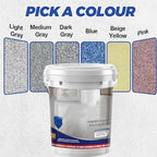 Epoxy Floor Paint, Epoxy Colored Sand Floor Paint, High-Gloss Marble Effect Self-Leveling Coating, Waterproof, Non-Slip, Ultra-Durable for Garage, Basement, Wood Floors (Yellow,44 lb)