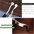 LUNARM 3 Pcs Tracing Wheel Sewing Tool, Needle Point Tracing Wheel, Random Color Tracing Wheel Sewing Tool, Stitching Wheel Tool for Leathercraft, Professional Stitch Marking Spacer