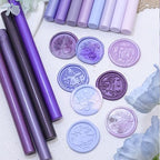 Light Purple Wax Seal Sticks, 30pcs Sealing Wax Sticks, HOSEALING Glue Gun Wax Seal Sticks for Wax Seal Stamp, Premium Sealing Wax for Wedding Invitations, Letter, Envelope (Mini Size)