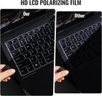 Polarizing Film, with Cleaning Kit and Finger Cots Adhesive Polarized Film 2 Pcs, Size7.9 X 11.9 in, Thikness 0.15mm, Suitable for LCD Screen Repair Photographic Filters & Physics Education