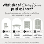Chalky Chicks All-in-One Chalk Paint for Furniture or Cabinet - 8 Fl Oz - Matte Finish Normandy (Light Gray) for Metal, Wood Furniture Paint - No Sanding All-in-One for Home Decor & Crafts, USA Made