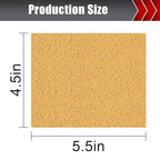 50 Pcs 1/4 Sheet Sandpaper, Premium Sand Paper 80/120/150/220/320/400 Grit Sandpaper Sheet Sand Paper Assortment for Wood Metal Automotive Palm Sanders 5.5" x 4.5"