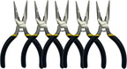 BOOSDEN 5" Small Needle Nose Pliers, Mini Needle Nose Pliers, Micro Needle Nose Pliers-5 Pack