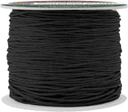 Mandala Crafts 0.5mm 109 Yards Black Cotton Waxed Cord for Jewelry Making Bracelet Cord Waxed String - Beading String Thread Jewelry Cords for Necklaces String