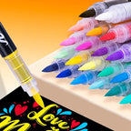Guangna Acrylic Paint Markers,168 Colors with Direct-Liquid Ink Control System, Professional-Grade Paint Pen for Rock Painting, Canvas, Glass, Plastic, Fabric & Creative Crafts