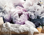 Floral Wallpaper Mural Large Rose Flowers Mural for Bedroom Living Room Wall (not self-Adhesive)