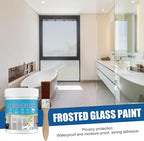 Frosted Glass Paint, 2Pcs Matte Hazy Spray, Door and Window Shading, UV Resistant, Waterproof, for Baby, Indoor-Outdoor, 1 Can, 2 Brushes