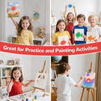 Canvas Boards for Painting 72 Pack, 5x7 Inch Panels, 100% Cotton White Blank Boards, Art Supplies for Acrylics Oil Watercolor Tempera Paints