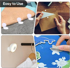 1008 Pairs Self Adhesive Dots, 0.39 Inch / 10mm Diameter Hook and Loop Dots Tape, Sticky Round Nylon Dot for Arts and Crafts, Classroom, Office, Home