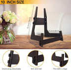 10 Inch Wooden Plate Stand - Easel & Book Display Stand
