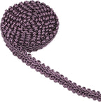 BEL AVENIR Braid Trim 1/2 inch 13.6 Yards French Gimp Basic Sewing Polyester DIY Crafts Costume Home Decorative (Dark Purple)