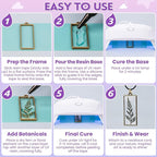LET'S RESIN Jewelry Making Kit - 153Pcs Crystal Clear 250g UV Resin with UV Lamp,Jewelry Resin Molds, Starter kit for Keychain, Earring Making, Craft Decor