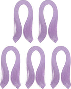 PATIKIL 600pcs Quilling Strips Paper 1/8"(3mm) 39cm Origami Paper Quilling Strip for Art DIY Hand Craft Christmas, Light Purple