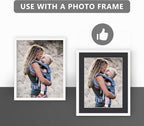 10 Pack Pre-Cut 11 x 14 Black Picture Mats for 8x10 Photos - White Core Bevel Cut Frame Matte, Acid Free, Ideal for Frames/Artwork/Prints