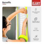 DEART 6Pcs Colored Masking Tape, Extra Long 1008 Feet or 360 Feet x 1 Inch Painters Tape, Color Painter Tape for Arts & Crafts Labeling or Coding, Kids Art Supplies (2.5cm X 18m (1In X 20Yards))