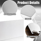 2 Pcs 430 Stainless Steel Sheet Metal 12 x 6 Inches 24GA Metal Plates Panel #4 Brushed Finish Magnetic Mount Board Wall Food Truck Restaurant Crafting Kitchen Floor Trailer Garage Gym
