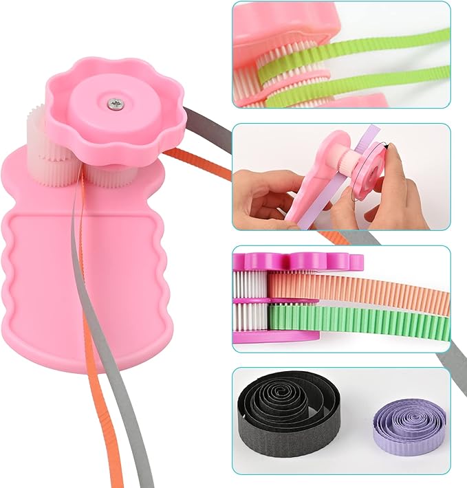 19pcs Paper Quilling Tools Kit Paper Strips DIY Tool Set with Slotted Pen Quilling Board Curling Coach Comb Crimper Border Buddy Filigrana Tool Kit
