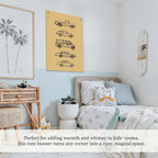 Boy Room Decor,Cars Room Decor for Boys Linen Canvas Banner,Toddler Wall Hanging Pennant Flag for Boys Kids Bedroom Dorm Nursery 18x25 Inch