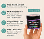 Eye Candy Pigments Premium Purple Mica Powder - Rainbow Violet (50gr) - for Epoxy, Resin, Soap, Paint, Woodworking, Acrylic Pouring, Bath Bombs, Fishing Lures - DIY Arts and Crafts Additive