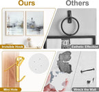 372 PCS Picture Hanging Kit, Christmas Decorations Indoor Outside Picture Hangers, Heavy Duty Picture Frame Mirror Wall Hanging Hardware Hooks Kit with Nails Sawtooth for Hanging Picture