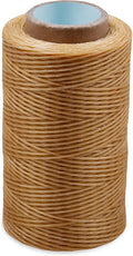 284 Yards Waxed Thread, 210D Heavy Duty Wax Thread for Leather Sewing, Upholstery Thread, 0.8mm Flat Waxed Thread for Bookbinding/Shoe Repairing/Leather Projects