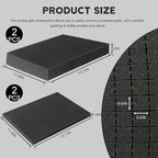 Pick and Pluck Foam Sheets, 2Pcs 16 x 12 x 2 Inch Pick Apart Foam Insert and 2Pcs 16 x 12 x 0.4 Inch Bottom Padding for Camera Storage, Crafts, Tool Box, Storage Drawer