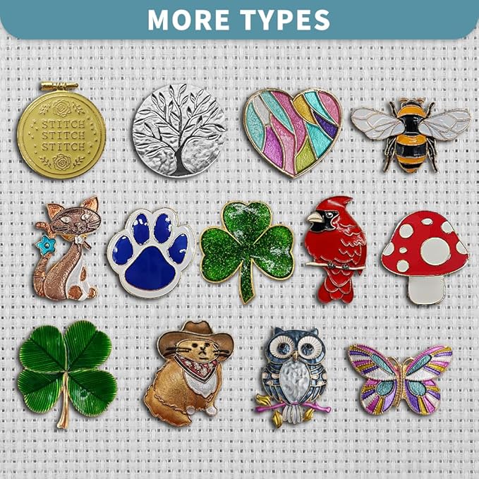 Magnetic Needle Minder Magnet Embroidery Accessories and Supplies Embroidery Needle Holder Cross Stitch Holder Needlework Supplies (Cardinal) (CatClaw)
