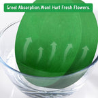 Max Shape 6 Pcs Floral Foam Round Blocks, Large Wet and Dry Green Foam for Artificial and Fresh Flower Arrangement,Flower Foam Blocks for Wedding Party Decorations (9.8 Inch)